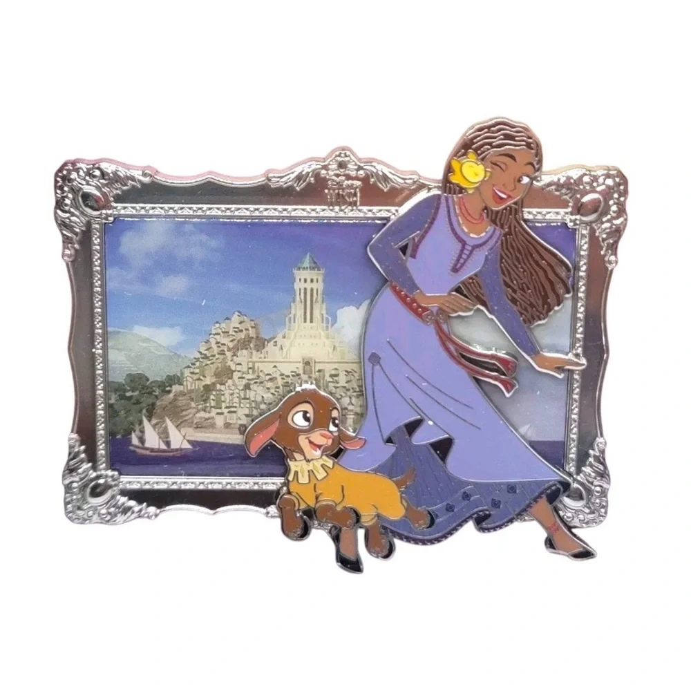 DISNEY WISH ASH AND VALENTINO JUMBO FRAME PIN - Picture 1 of 3